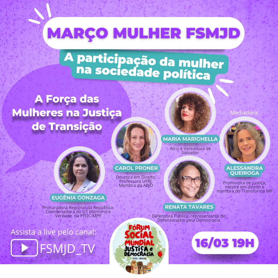  A Força das Mulheres na Justiça de Transição