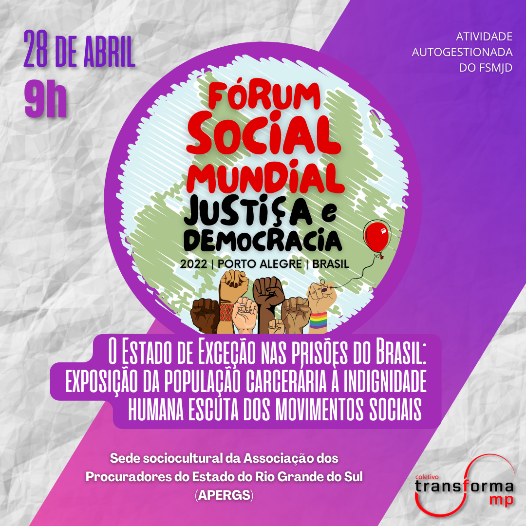 O Estado de Exceção nas Prisões do Brasil diante da Exposição da População Carcerária à Indignidade Humana: Escuta dos Movimentos Sociais