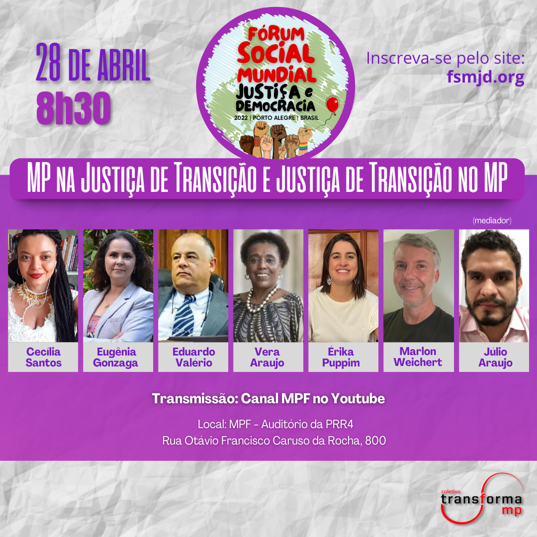 MP NA JUSTIÇA DE TRANSIÇÃO E JUSTIÇA DE TRANSIÇÃO NO MP